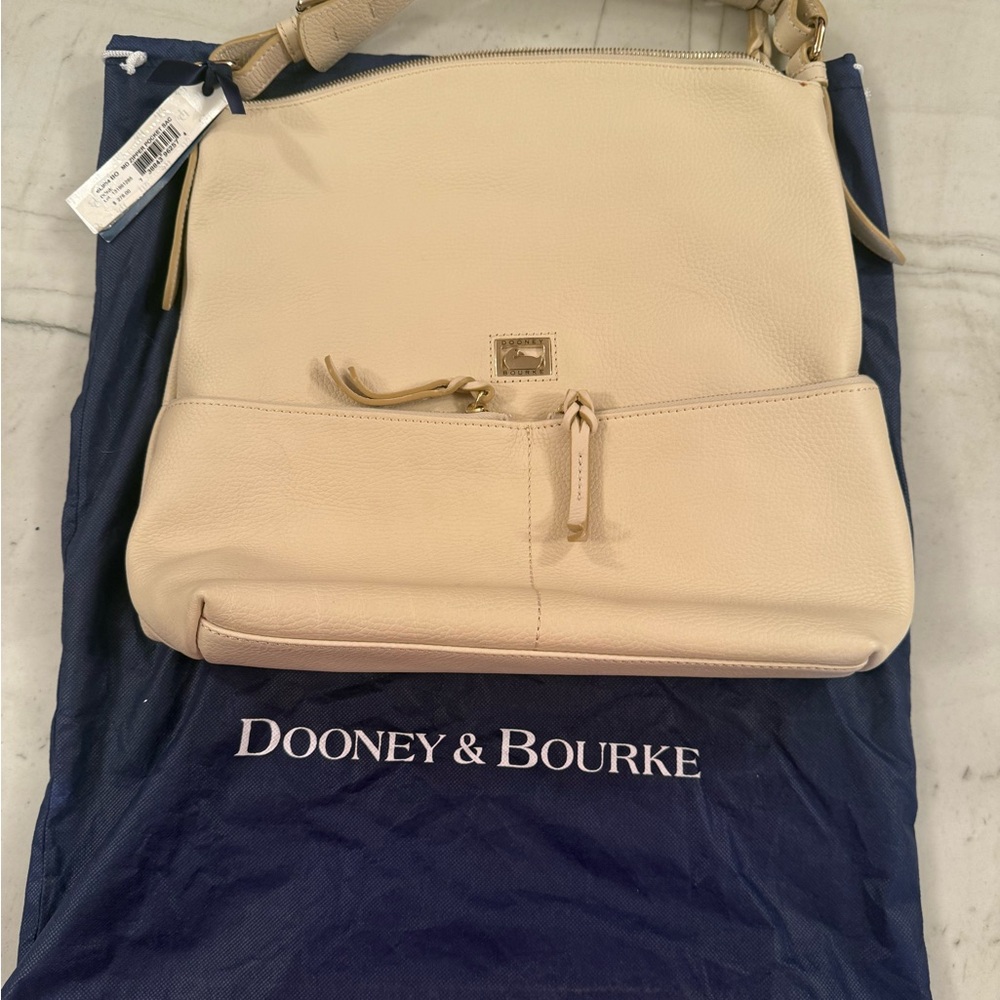 New Dooney & Bourke Tan Leather Shoulder Bag